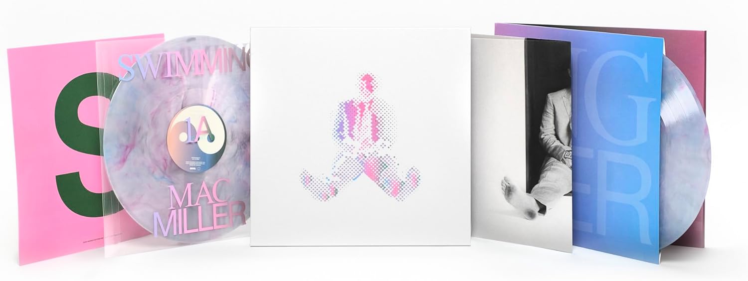 Mac Miller Swimming 5th Anniversary Milky Clear Vinyl Record LP Cover