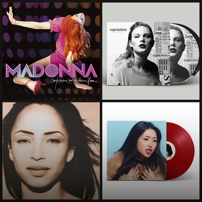 Pop vinyl records – Madonna, Taylor Swift, Sade, beabadoobee