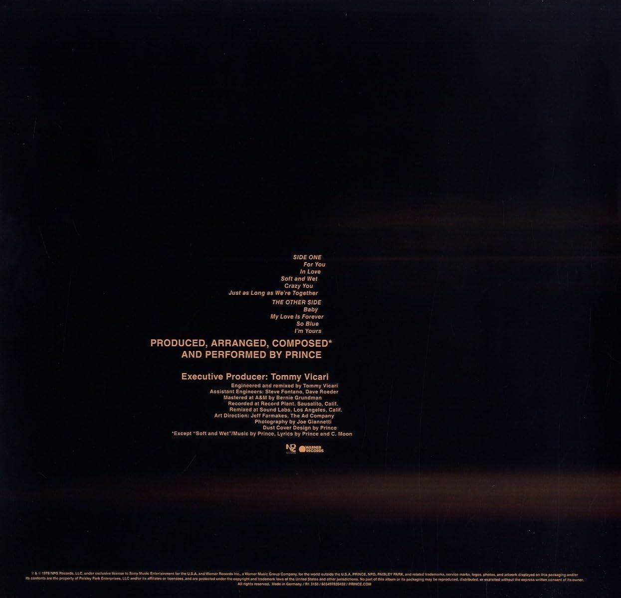 Prince - For You [Vinyl LP]