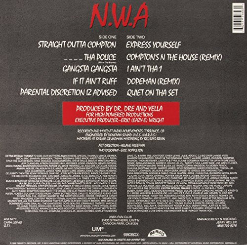 N.W.A - Straight Outta Compton [Vinyl LP] - Catalog To Music