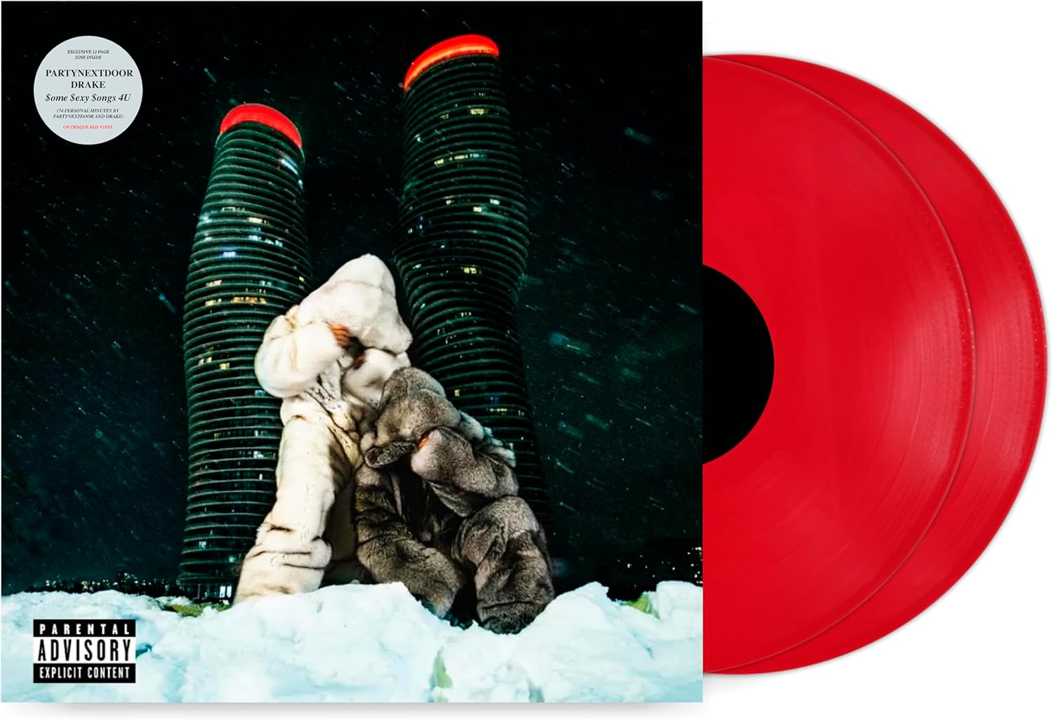 PARTYNEXTDOOR & Drake - $ome $exy $ongs 4 U [Opaque Red 2LP + Zine]