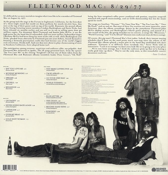 Fleetwood Mac - Rumours Live [Black Vinyl 2LP] – product photo 2