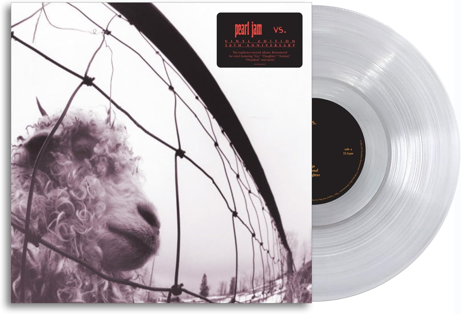 Pearl Jam - Vs. [30th Anniversary Clear Vinyl LP]