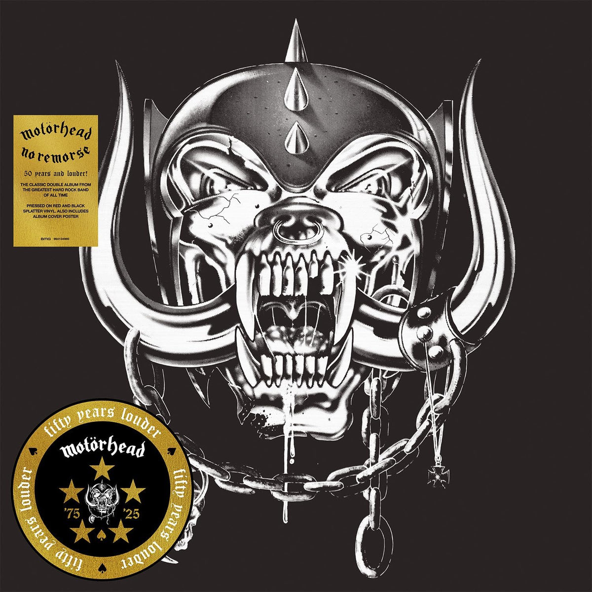 Motörhead - No Remorse (50th Anniversary) [Red And Black Splatter Vinyl 2LP] – product photo 2