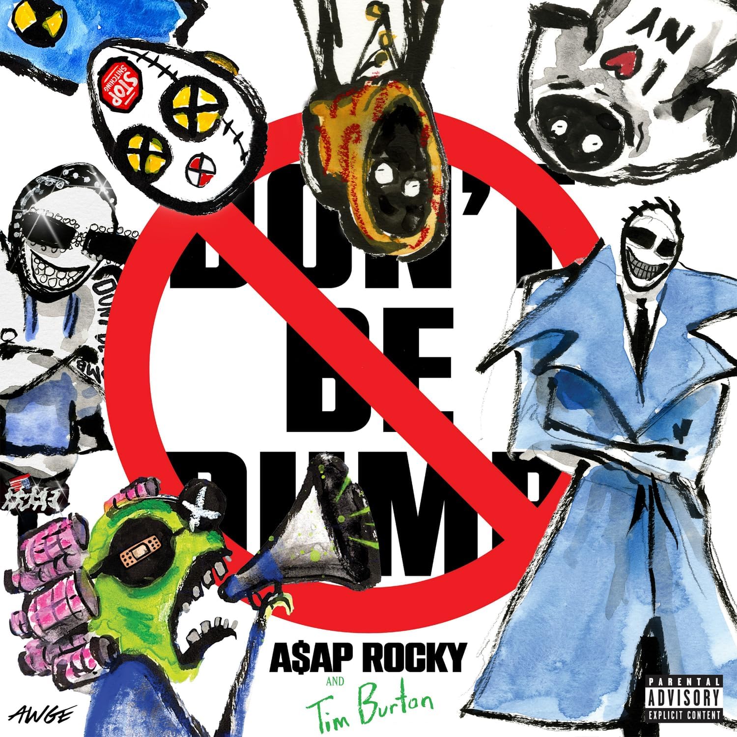 A$AP Rocky Don't Be Dumb Official Vinyl Record LP Album Cover