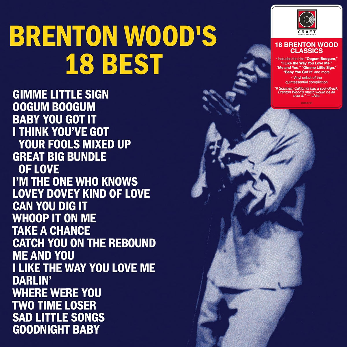 Brenton Wood - Brenton Wood's 18 Best [Black Vinyl LP]