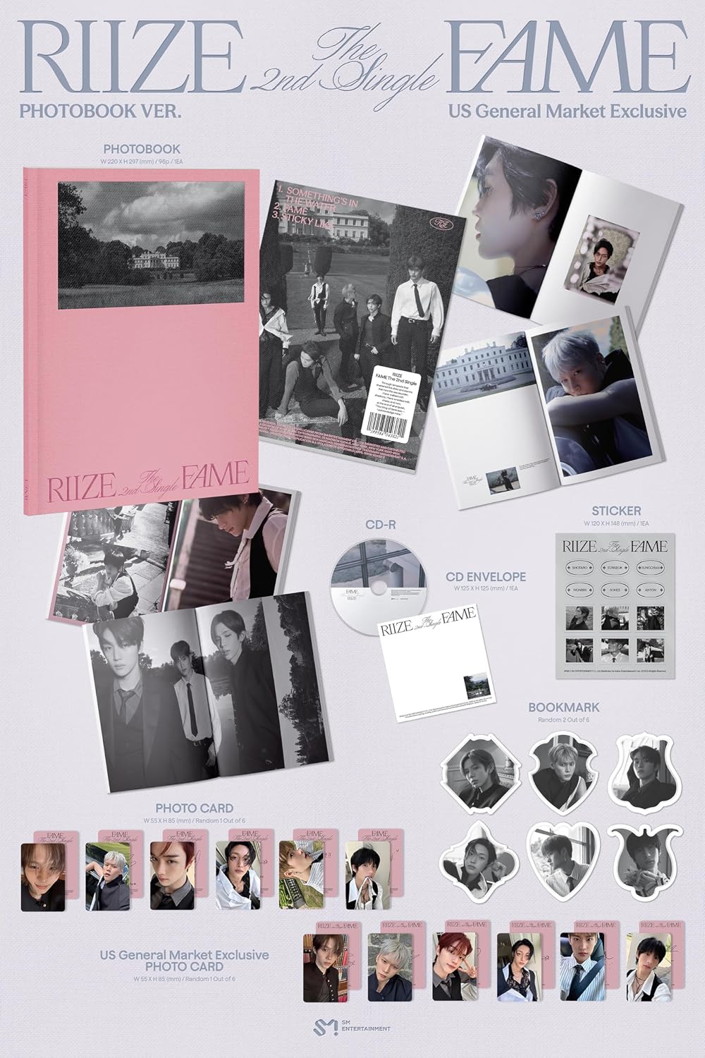RIIZE - The 2nd Single 'FAME' (Photobook Version) [CD] – product photo 2