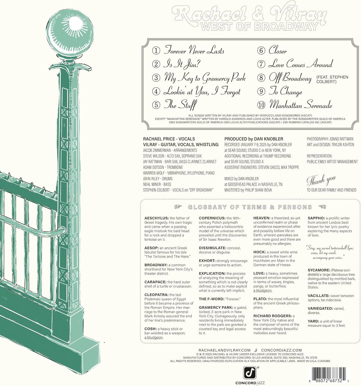 Rachael & Vilray - West of Broadway [Black Vinyl LP] – product photo 3