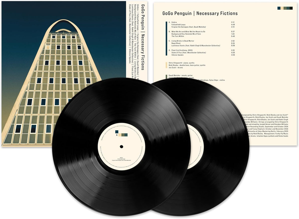 GoGo Penguin - Necessary Fictions [140g Black Vinyl 2LP] – album cover
