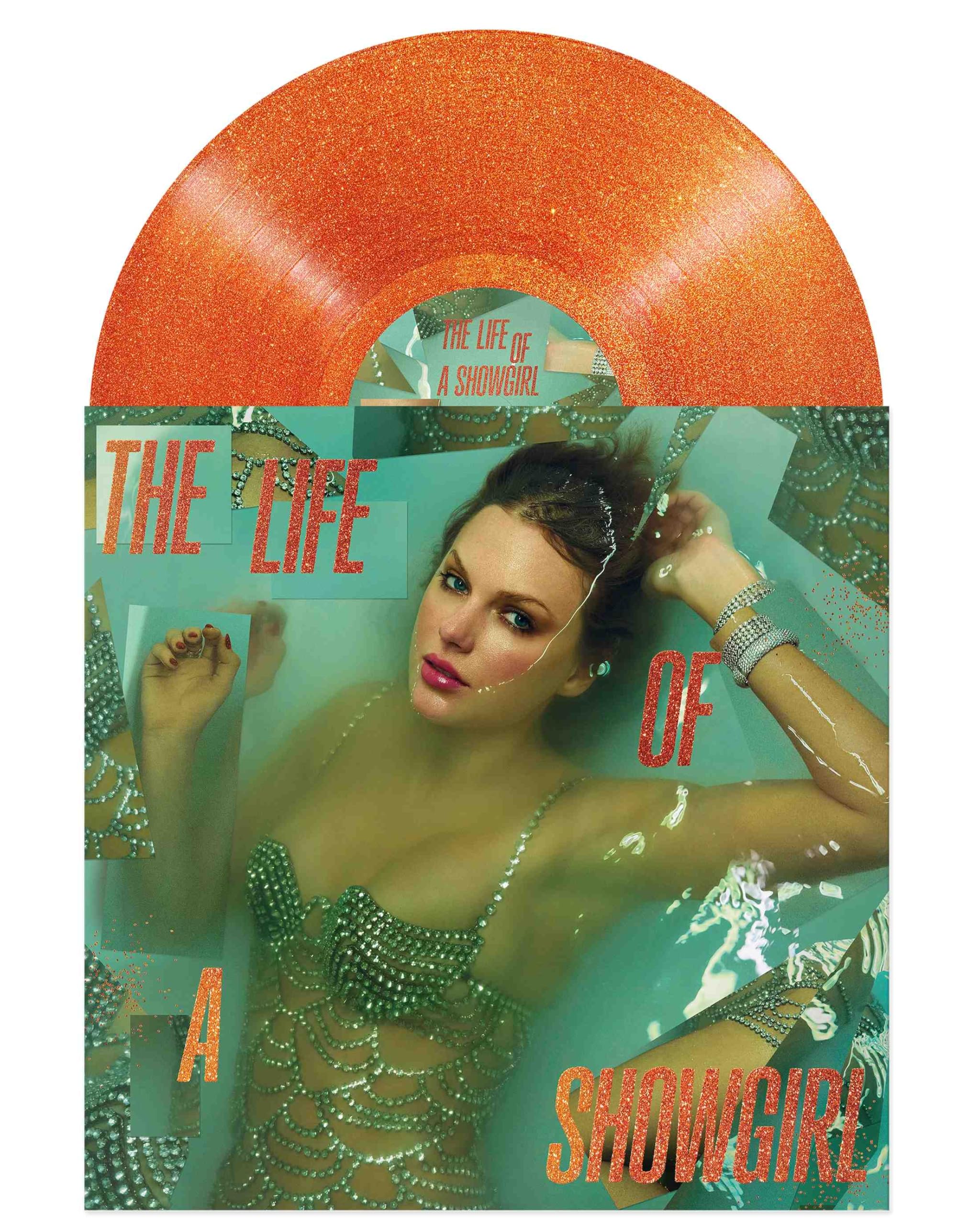The Life of a Showgirl - Taylor Swift (Sweat & Vanilla Perfume Orange Glitter Vinyl)