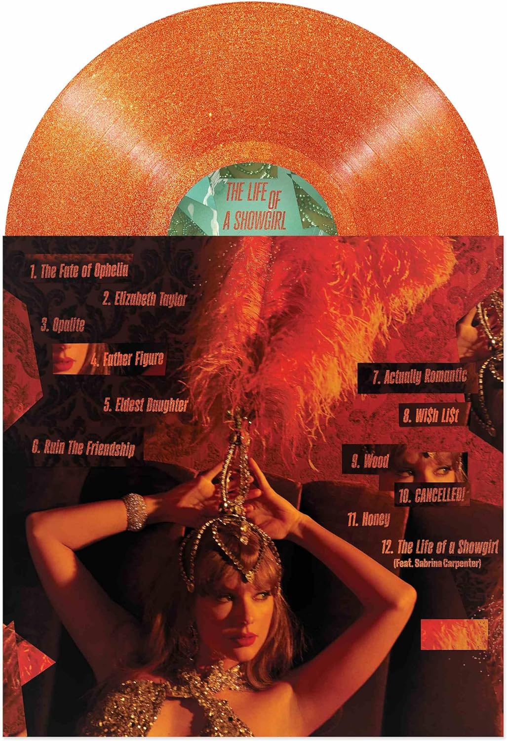 Taylor Swift - The Life of a Showgirl [Sweat & Vanilla Perfume Orange Glitter Vinyl LP]