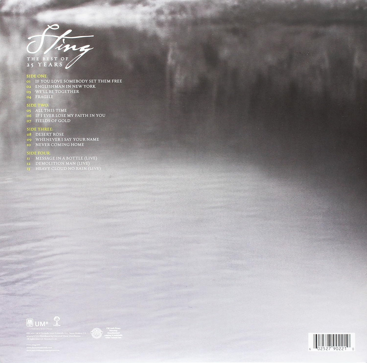 Sting - The Best Of 25 Years [2LP]