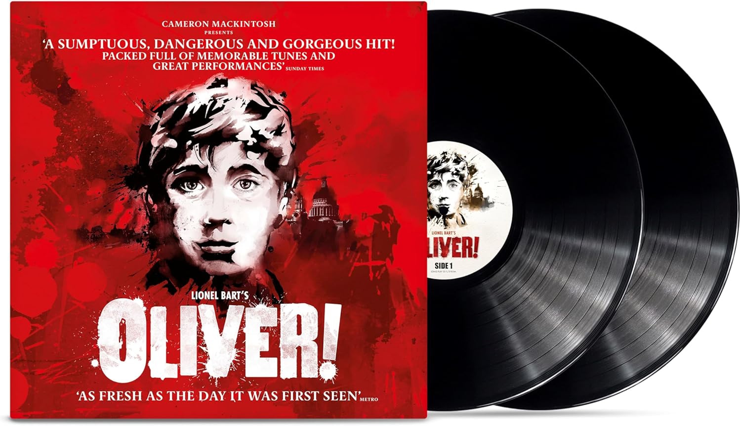 Lionel Bart's Oliver 2024 London Cast Recording 2LP Vinyl Gatefold Album Cover
