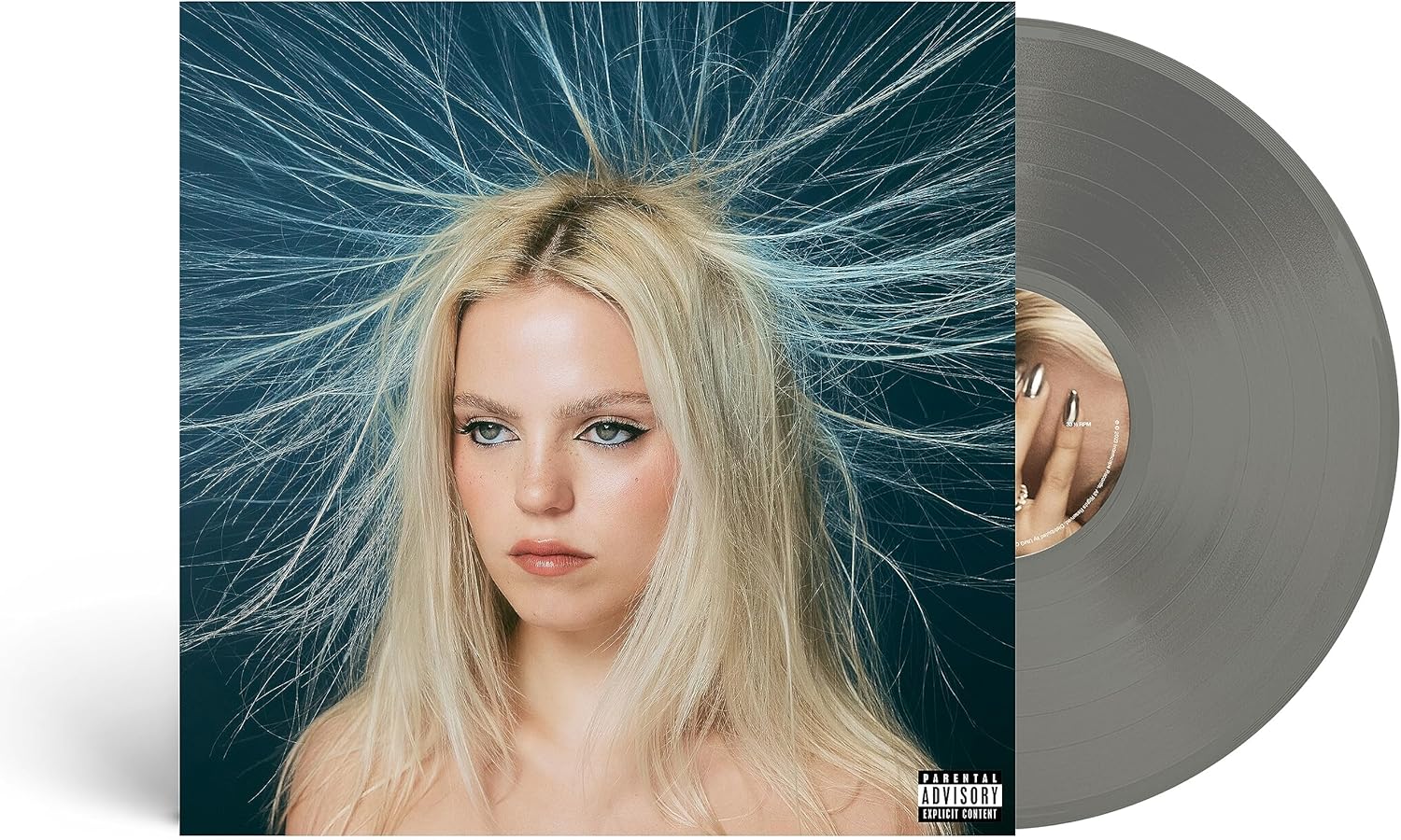Reneé Rapp Snow Angel Translucent Black Ice Colored Vinyl Record Album Cover