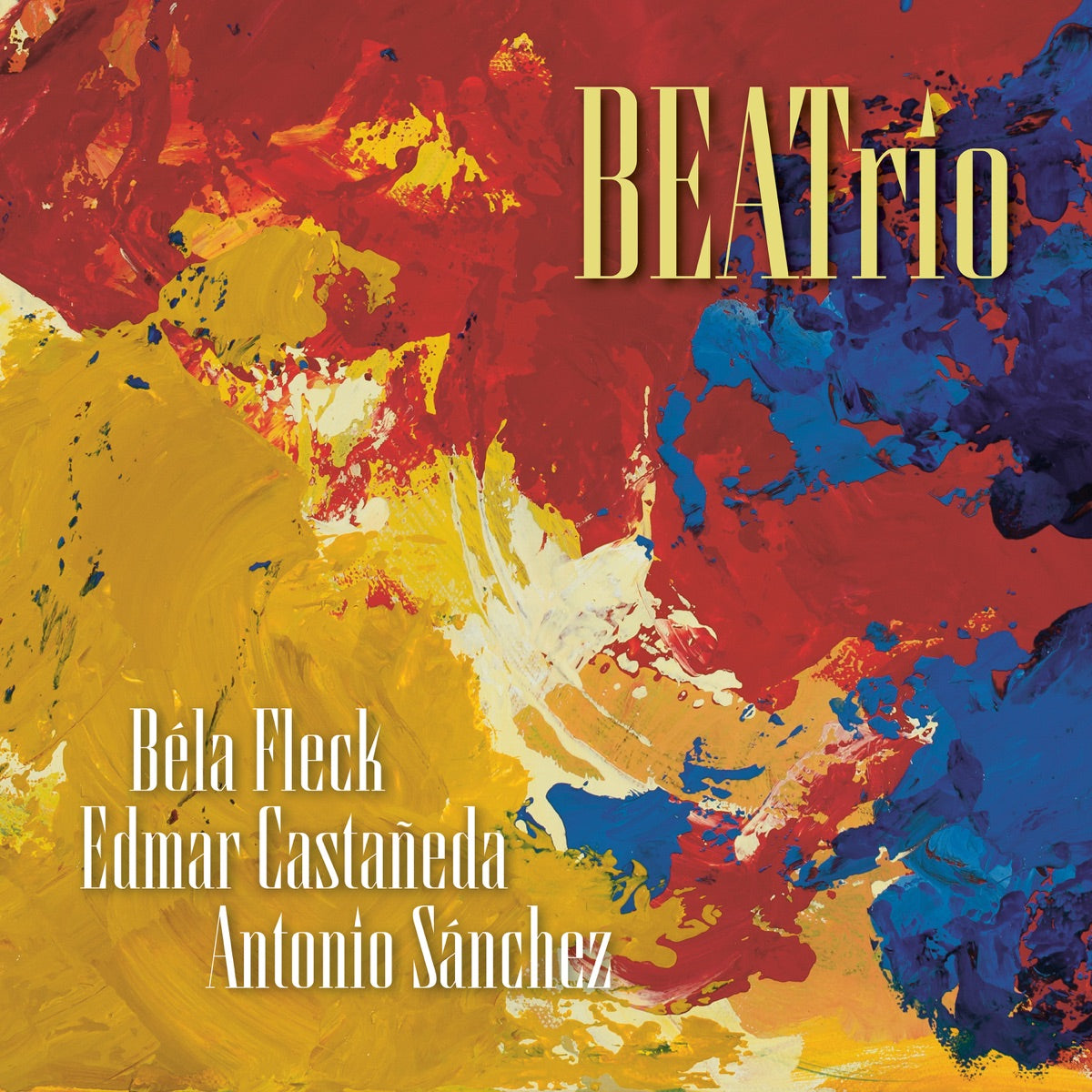 Béla Fleck, Edmar Castañeda & Antonio Sánchez - Beatrio [Red Eco-Mix Vinyl LP] – album cover