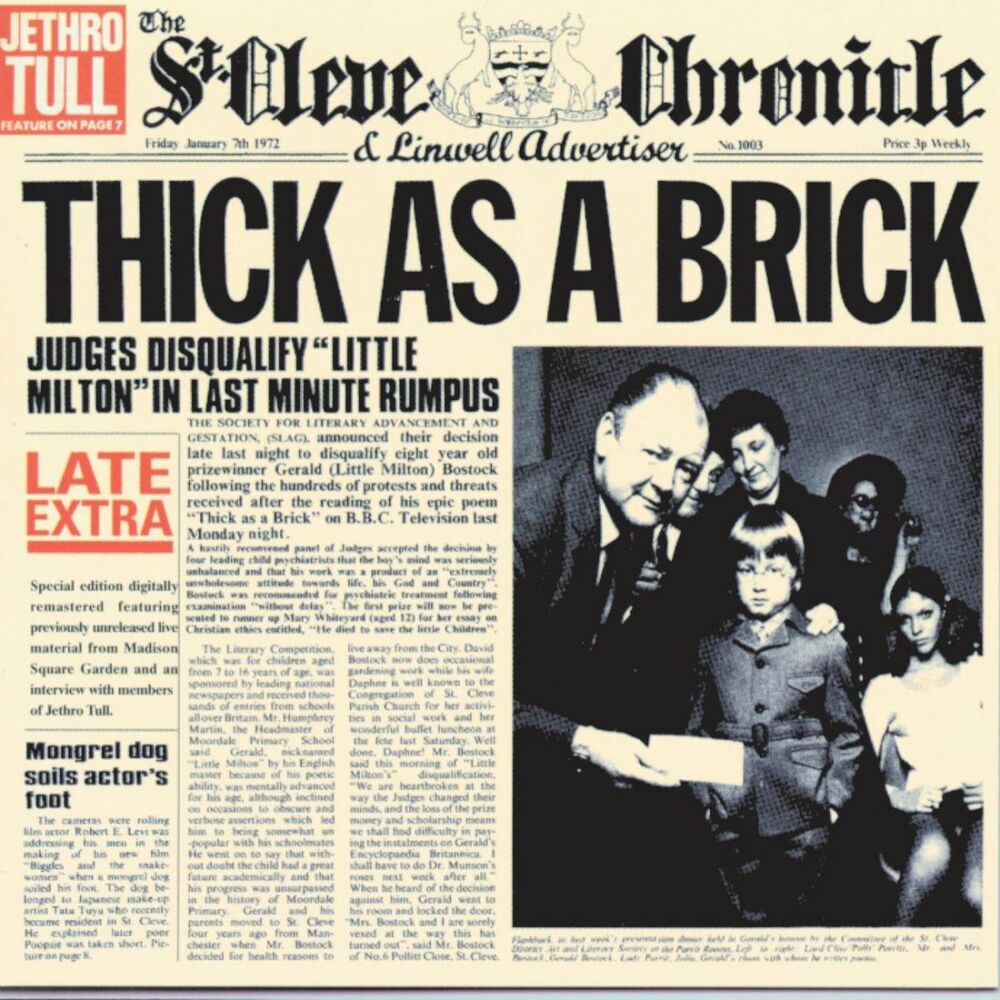 Jethro Tull - Thick As A Brick (Steven Wilson Remix) [180g Vinyl LP] – album cover