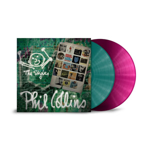 Phil Collins - The Singles (75th Birthday Edition) [Transparent Magenta & Green Vinyl 2LP] – album cover
